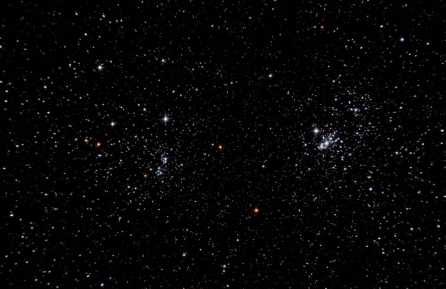 Double amas de Persée , Nikon D7100 sur Newton 1200x250