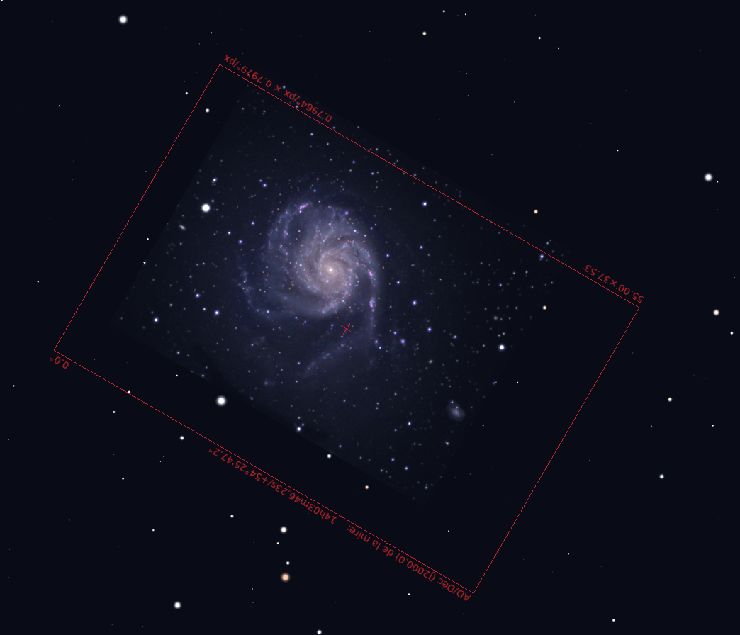 exemple préparation repérage pour astrophotographie du ciel profond