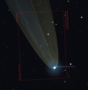 Comète Tsuchinshan-ATLAS vue camera Altair294C